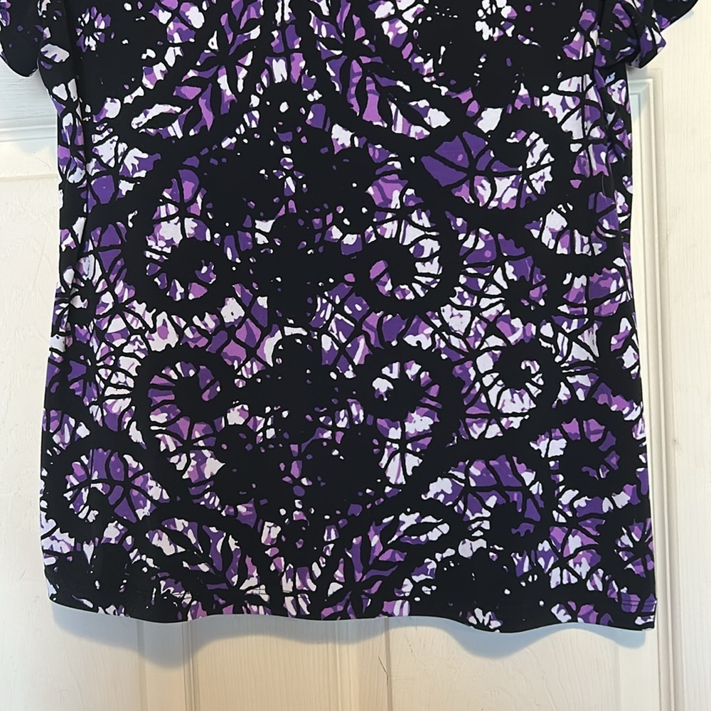 East 5th Purple and Black Top Size Medium - Picture 3 of 8
